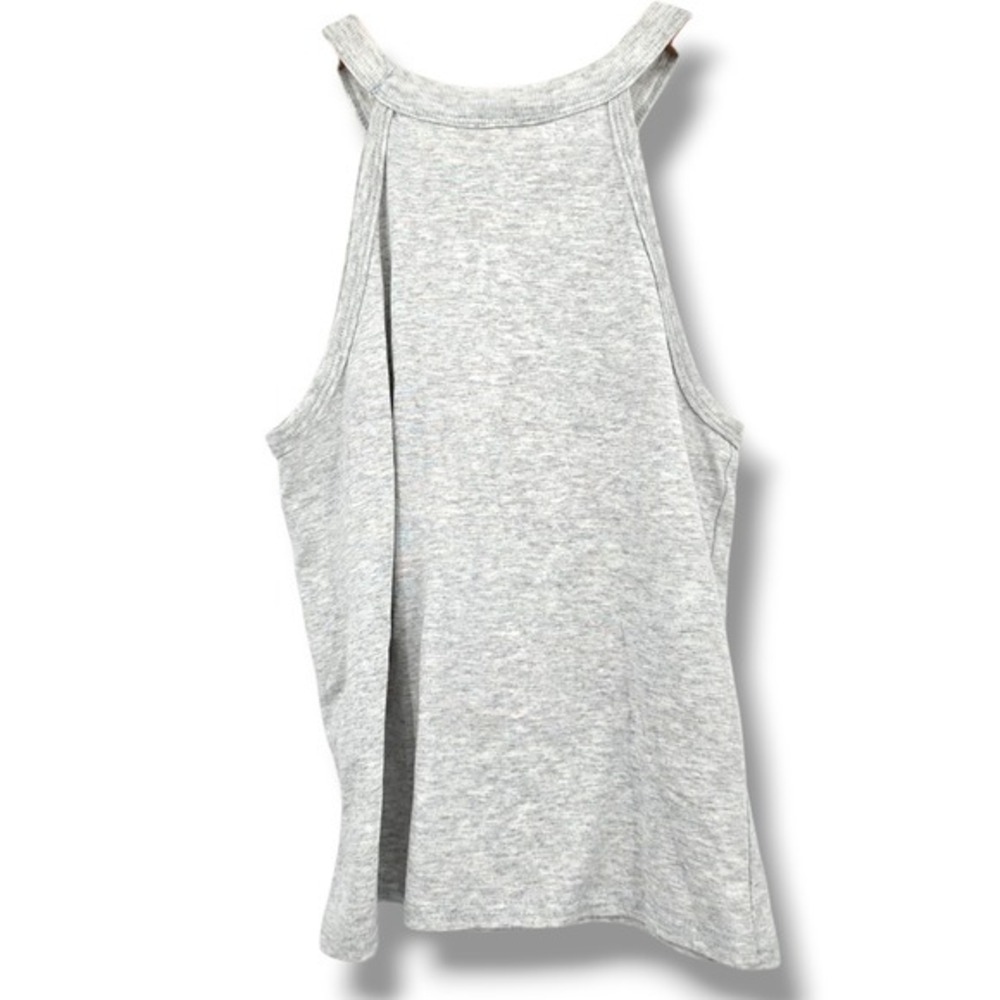 Basic Image‎ Gray Tank Top Flowers Graphics Asian Inspired Sleeveless Y2k - Picture 2 of 8